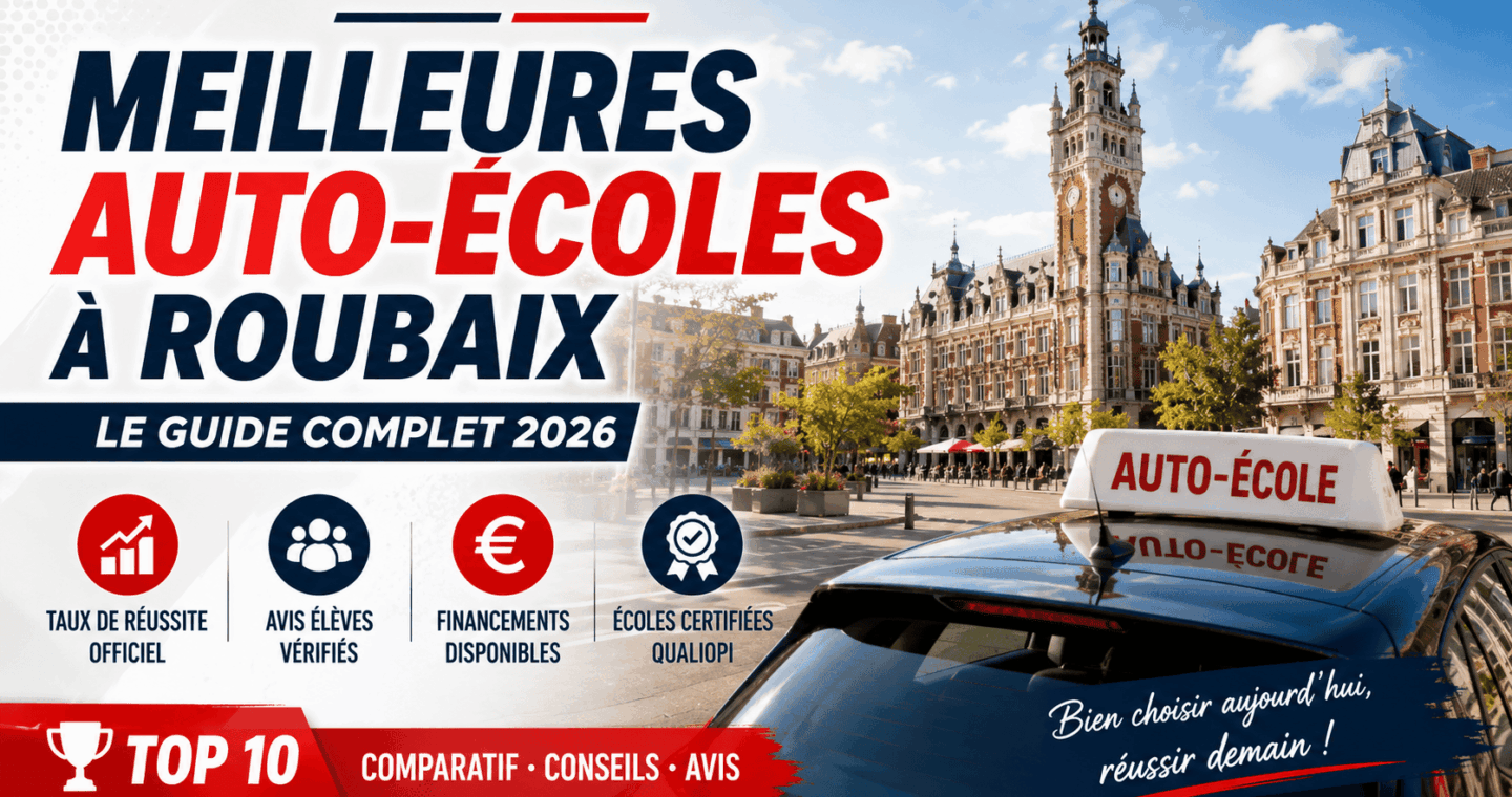 Meilleures auto-écoles à Roubaix